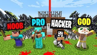 Minecraft Battle NOOB vs PRO vs HACKER vs GOD  ALIEN APOCALYPSE Challenge in Minecraft Animation [upl. by Jolanta]