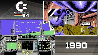 Top 50 Commodore 64 C64 games of 1990  in under 10 minutes [upl. by Aratak]