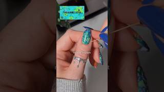 trying colorchanging SpongeBob nails🧽🪼🦐holotaco nails diynails nailart nailinspo spongebob [upl. by Adrien]