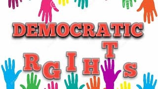 Democratic Rights  Democratic Rights Class 9 [upl. by Aoht]