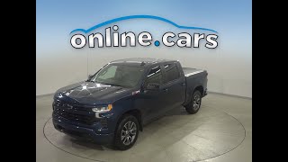 A52636WT Used 2022 Chevrolet Silverado 1500 Blue Truck Test Drive Review For Sale [upl. by Karlotte]