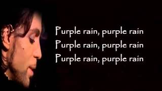 Prince Purple Rain Lyrics [upl. by Ydoc]