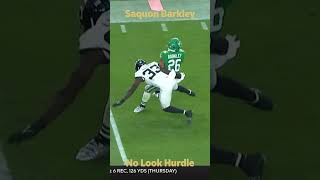 No Look Hurdle Saquon Barkley [upl. by Eaner]