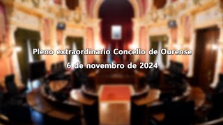 Pleno extraordinario Concello de Ourense 61124 [upl. by Ettigirb]