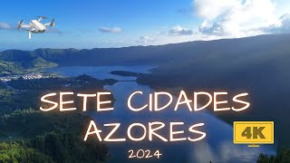 Sete Cidades São Miguel Azores from Above The Most Captivating View in 4K 2024 [upl. by Albemarle]