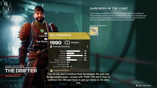 getting malfeasance in destiny 2 and ending my suffering a post to let you know im alive [upl. by Anwahsed]