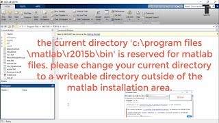 How to change current directory without coding in MATLAB Simulink [upl. by Laon726]