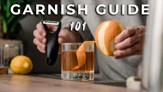 Level Up Your Cocktail Garnish Game  cocktail garnish guide 101 [upl. by Treblihp631]