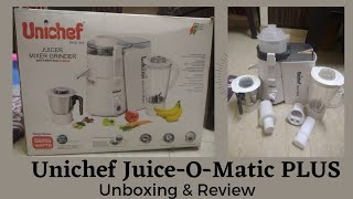 Unichef JuiceOMatic PLUS XL 925 W Juicer Mixer Grinder [upl. by Carrillo]