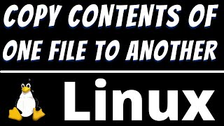 Linux command to copy contents of one file to another by using 2 ways [upl. by Ellingston]