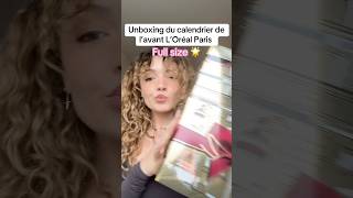 Unboxing du calendrier de l’avant L’Oreal Paris 🌟 [upl. by Enomaj]