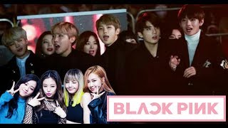 BTS Dancing and Singing to BLACKPINK Songs [upl. by Ominoreg]