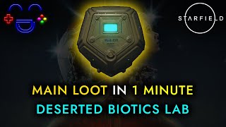 1Minute Main Loot  Deserted Biotics Lab  Starfield Guide [upl. by Attebasile]