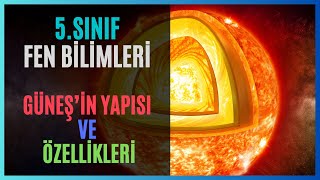 5SINIF  FEN BİLİMLERİ  GÜNEŞİN YAPISI VE ÖZELLİKLERİ eğitim [upl. by Baxy194]