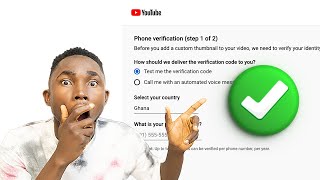 How to Verify Your YouTube Channel  Verify Phone Number [upl. by Cnahc520]