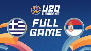 Group Phase  Greece v Serbia  Full Basketball Game  FIBA U20 EuroBasket 2024 [upl. by Genesia]