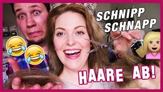 Haare abschneiden  Lang zu Kurz  ein Experiment mit Lachgarantie [upl. by Shirley505]