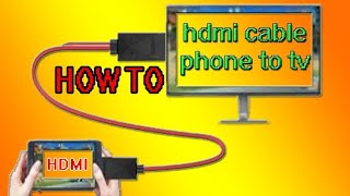 How To Connect your smartphone to your TV with an USB To HDMI cable [upl. by Nwahsav]