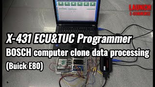 X431 ECUampTCU Programmer  BOSCH computer clone data Processing Buick E80  LAUNCH [upl. by Anertac]