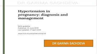 NICE hypertension in pregnancy diagnosis and management [upl. by Solakcin48]