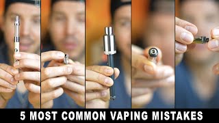 HoneyStick Tutorial on 5 Most Common Vaping Mistakes like turning vape pen onoff or fill cartridge [upl. by Hayila]