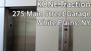 KONE Traction Elevators at the 275 Main Street Garage in White Plains NY [upl. by Cohla]