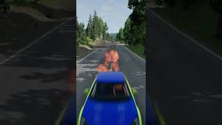 Sport Cars Vs Extreme Bollard Crash shorts beamngdrive [upl. by Anella697]