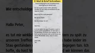 EMail Brief Schreiben A1 A2 B1 B2  Goethe Prüfung learngerman [upl. by Trinatte886]