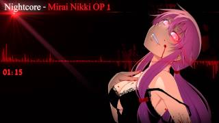 Nightcore  Mirai Nikki OP 1 [upl. by Phira]