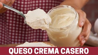 Queso crema casero  Receta de Queso Crema Casero con sólo 3 ingredientes [upl. by Babita]