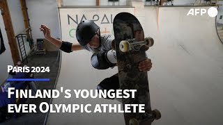 Meet Finlands globetrotting teen skater whos heading to the Olympics  AFP [upl. by Caterina]