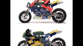 15 Scale Nitro Gas RC Motorcycle VHGP5 RC Motorbike ECHOBBYCOM [upl. by Eugenle]