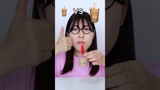 Mini milk vs Big milk Jos eating challenge shortvideofoodchallenge lovehumanity shortvideo [upl. by Delacourt187]