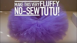 TUTORIAL DIY No Sew Fluffy Tutu [upl. by Notsla]