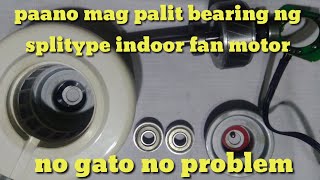 how to replace bearing of splitype indoor fan motor [upl. by Rochkind]