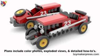 Wood Toy Plans  Antique Race Car [upl. by Kikelia]