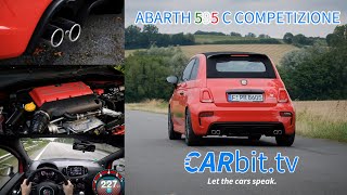 Abarth 595 C Competizione Cabrio  Sound  0100  0200  VMAX  Test  Driving  Review  POV [upl. by Dickens664]