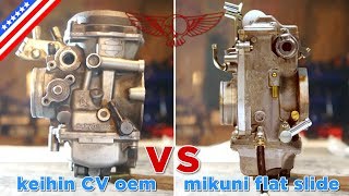 CV Carburetor VS Mikuni flat slide explained  ep34  Roma Custom Bike [upl. by Enneiviv945]