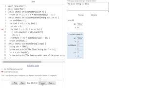 w3resourcecom Java String Exercise50 [upl. by Arit]