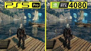 The Witcher 3 PS5 Pro PrePatch vs PC RTX 4080 Ray Tracing Mode Graphics Comparison [upl. by Platon]