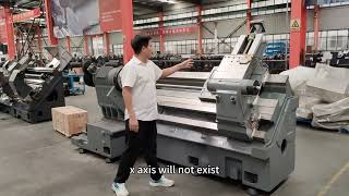 China large inclined bed CNC lathe rotation diameter 630 [upl. by Anawek]