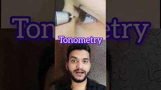 Tonometry Glaucoma shorts [upl. by Umeh]