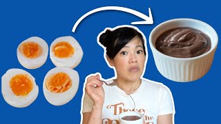 Is Hard BoiledEgg Chocolate Pudding Good [upl. by Ydnew]