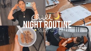 Chill Night Routine en étudiant à la maison  Spring Night Routine 2020🌙 [upl. by Yeltneb523]