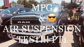 2019 RAM 3500 Limited HO  Air Suspension Test AND MPG Run [upl. by Neb]