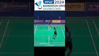 Amazing Rally 😍💪🔥 by Sathish 🇮🇳 in Hylo Open 2024 badminton bwf shorts trending india fyp [upl. by Nednil]