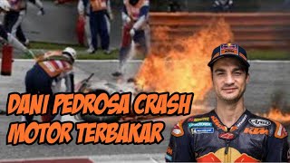 Moto Gp GRAND PRIX STYRIA 2021 Red FlagInsiden Dani Pedrosa motor terbakar [upl. by Ahseinek]