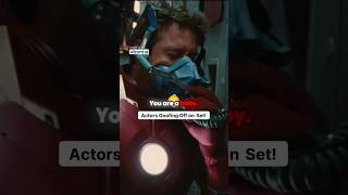 Marvel Actors Being Goofy on Set 😂Marvel BehindTheScenes Funny [upl. by Kcirdaed]