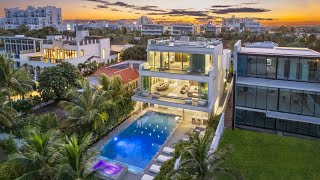 Stunning Miami Beach Oceanfront Estate  7833 Atlantic Way [upl. by Buine326]