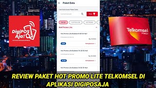 Review Paket Hot Promo Lite Bulanan Telkomsel di Aplikasi DigiposAja [upl. by Eloisa]